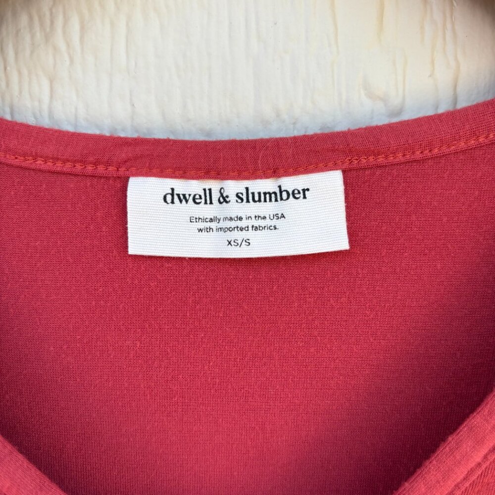 Dwell & Slumber Caftan Dress Womens XS/S Red Maternity Nursing Comfort Oversized - Picture 3 of 9